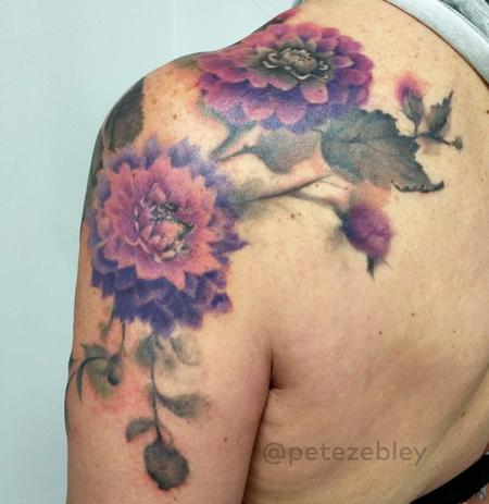 Dahlia Tattoo Design Thumbnail